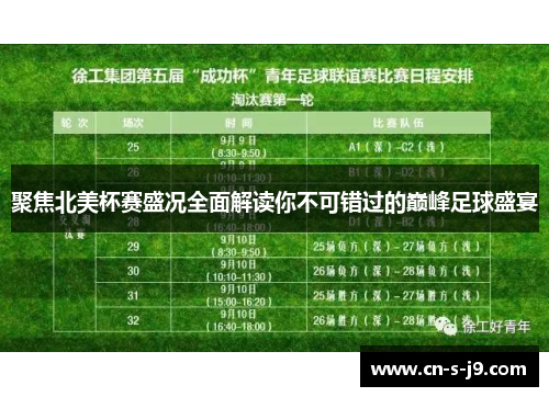聚焦北美杯赛盛况全面解读你不可错过的巅峰足球盛宴 聚焦北美杯赛盛况全面解读你不可错过的巅峰足球盛宴